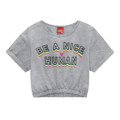 Conjunto Infantil Kyly Estampa Be A Nice Human Conjunto Infantil Kyly Estampa Be A Nice Human